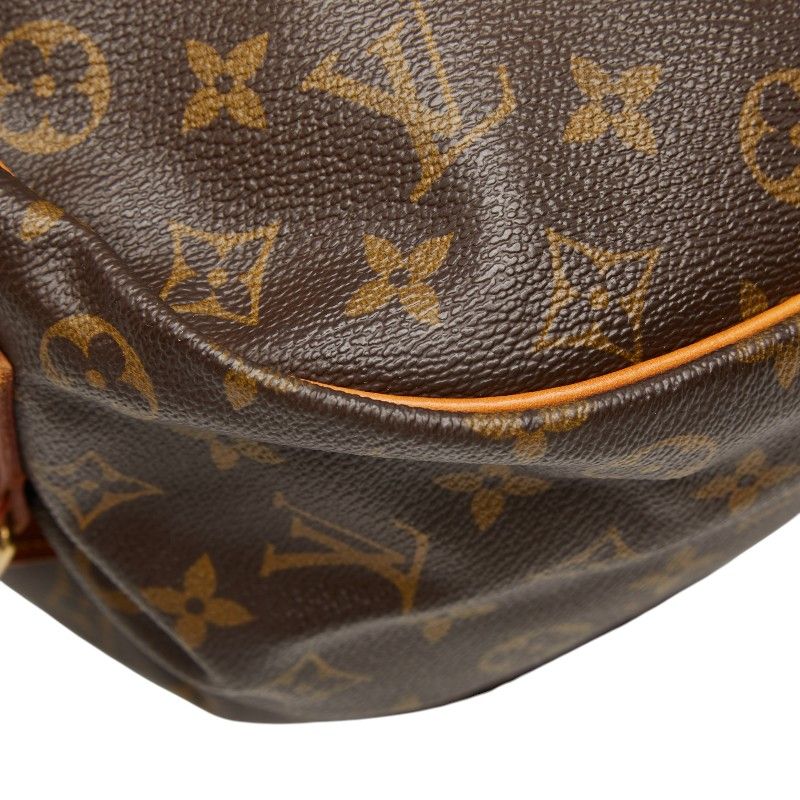 Louis Vuitton Monogram Saumur 35 Crossbody Shoulder Bag Brown Leather — view 5