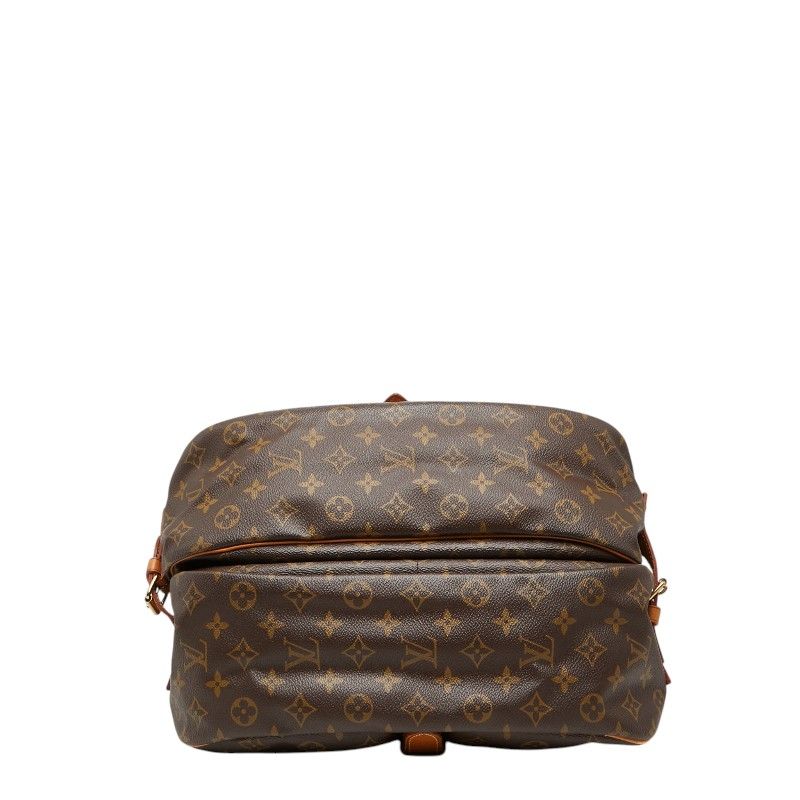 Louis Vuitton Monogram Saumur 35 Crossbody Shoulder Bag Brown Leather — view 3