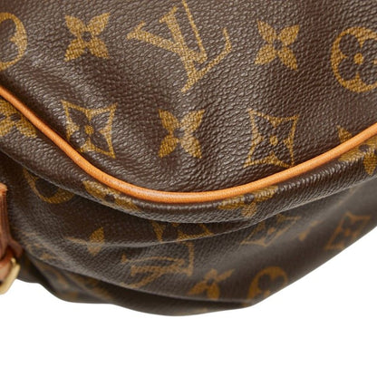 Louis Vuitton Monogram Saumur 35 Crossbody Shoulder Bag Brown Leather — view 5