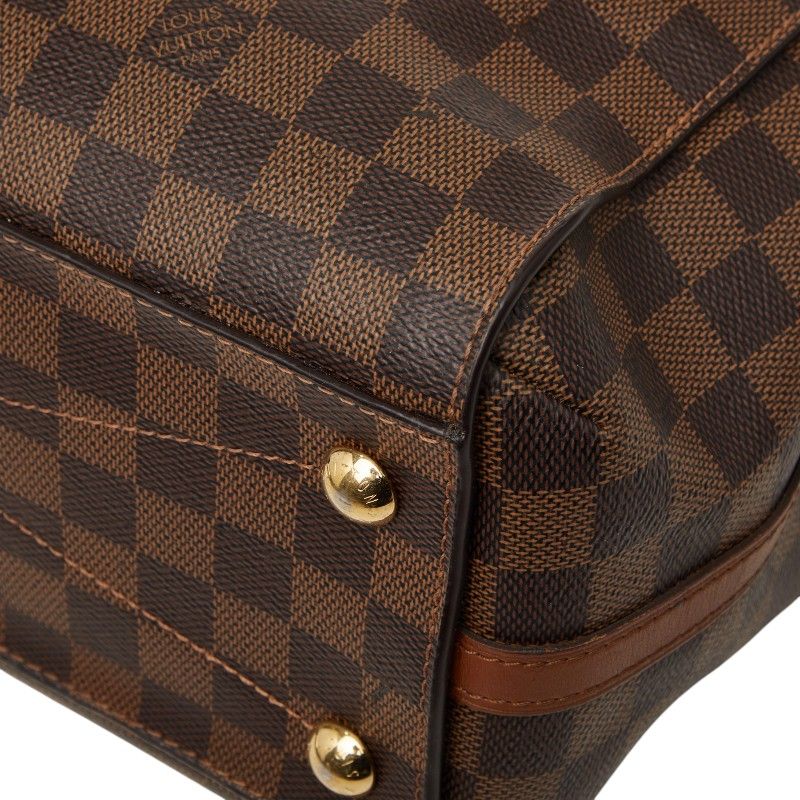Louis Vuitton Damier Greenwich 2-Way Shoulder Bag Brown Leather — view 4