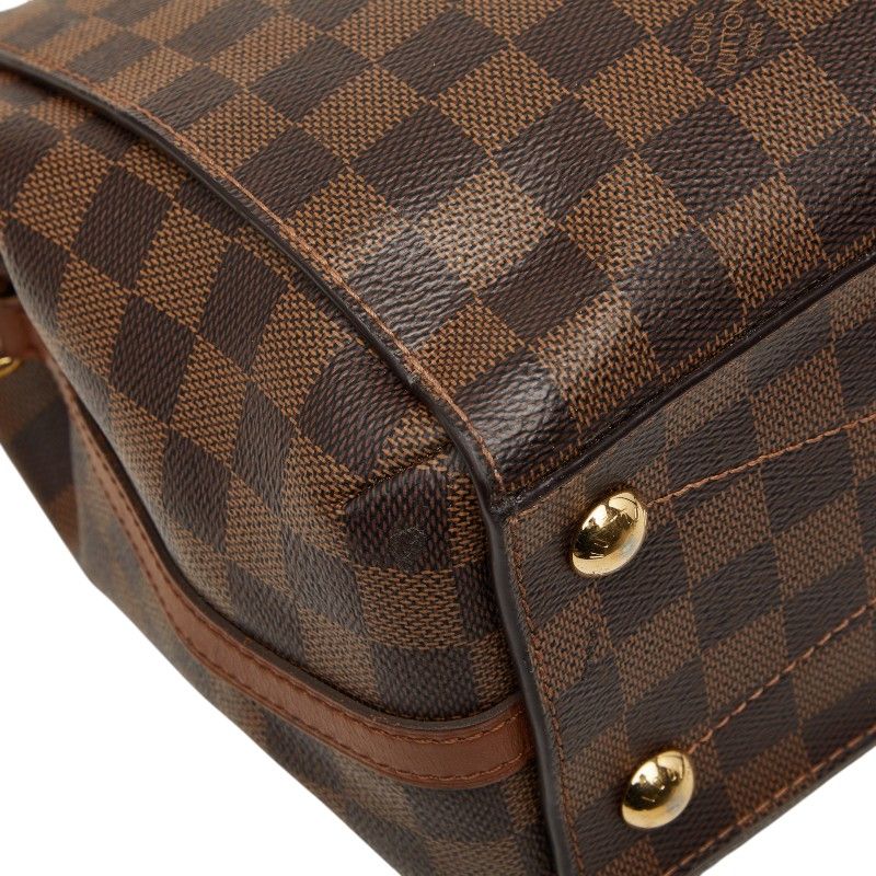 Louis Vuitton Damier Greenwich 2-Way Shoulder Bag Brown Leather — view 7
