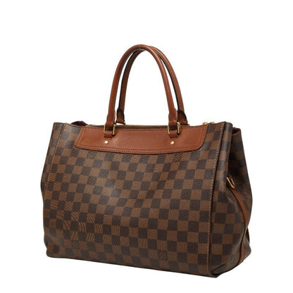 Louis Vuitton Damier Greenwich 2-Way Shoulder Bag Brown Leather — view 2