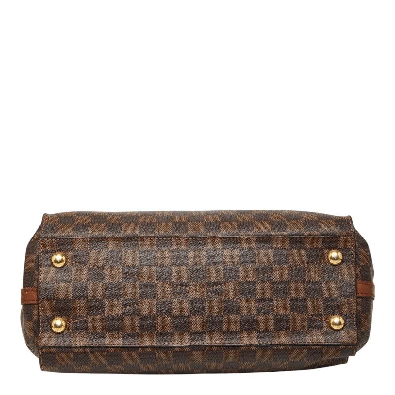 Louis Vuitton Damier Greenwich 2-Way Shoulder Bag Brown Leather — view 3