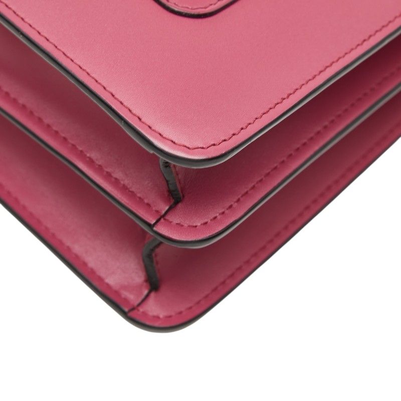 Bvlgari Serpenti Forever Chain Shoulder Bag Berry Tourmaline Pink Leather Onyx — view 6
