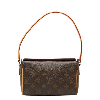 Louis Vuitton Monogram Recital Handbag Brown Leather