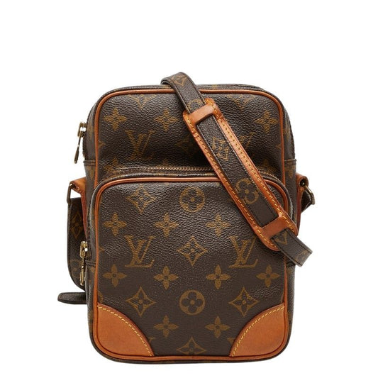 Louis Vuitton Monogram Amazon Crossbody Shoulder Bag Brown Leather