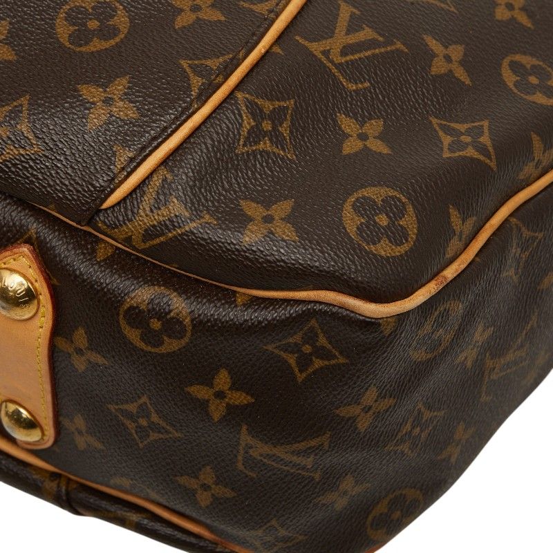 Louis Vuitton Monogram Galleria PM Shoulder Bag Brown Leather — view 6