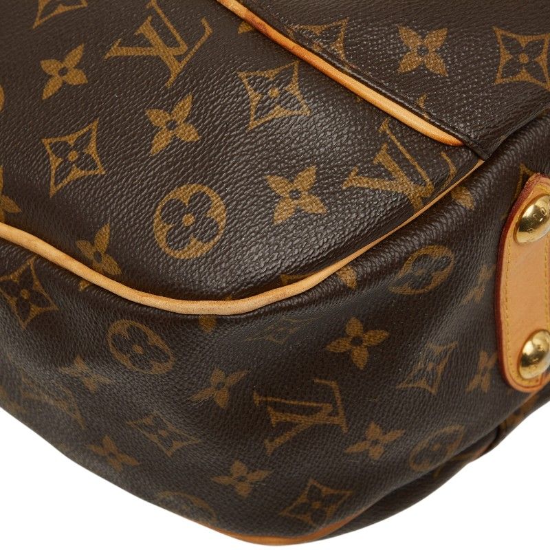 Louis Vuitton Monogram Galleria PM Shoulder Bag Brown Leather — view 7