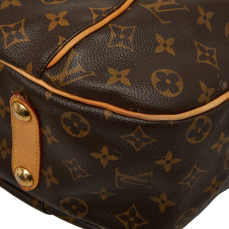 Louis Vuitton Monogram Galleria PM Shoulder Bag Brown Leather — view 5