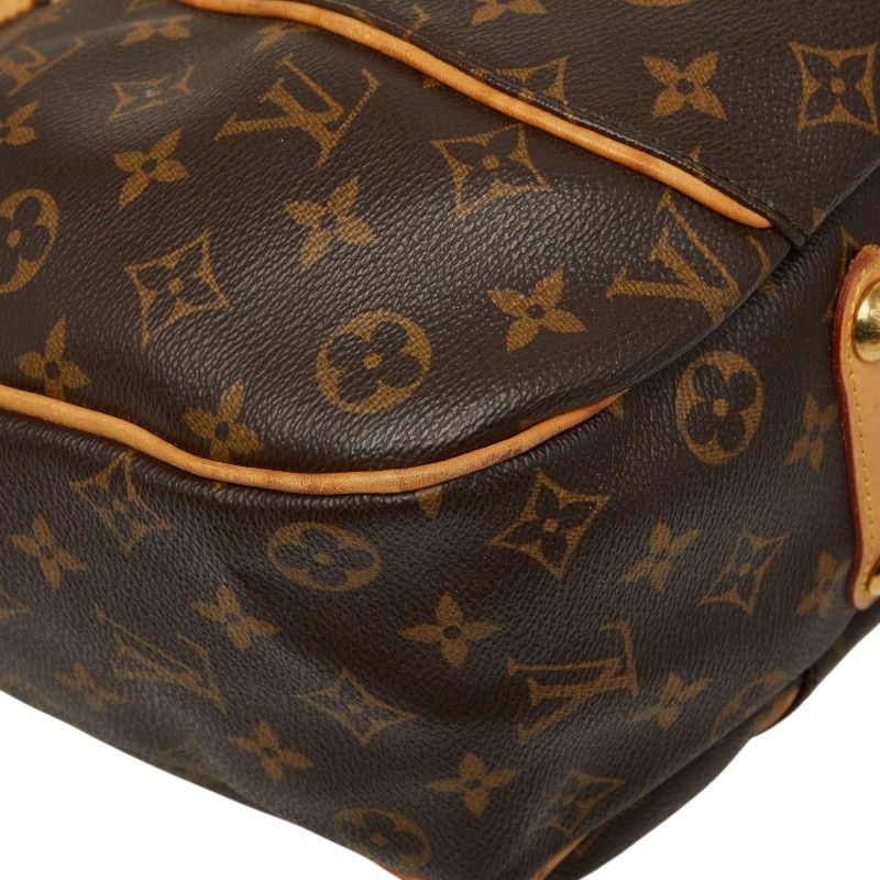 Louis Vuitton Monogram Galleria PM Shoulder Bag Brown Leather — view 4