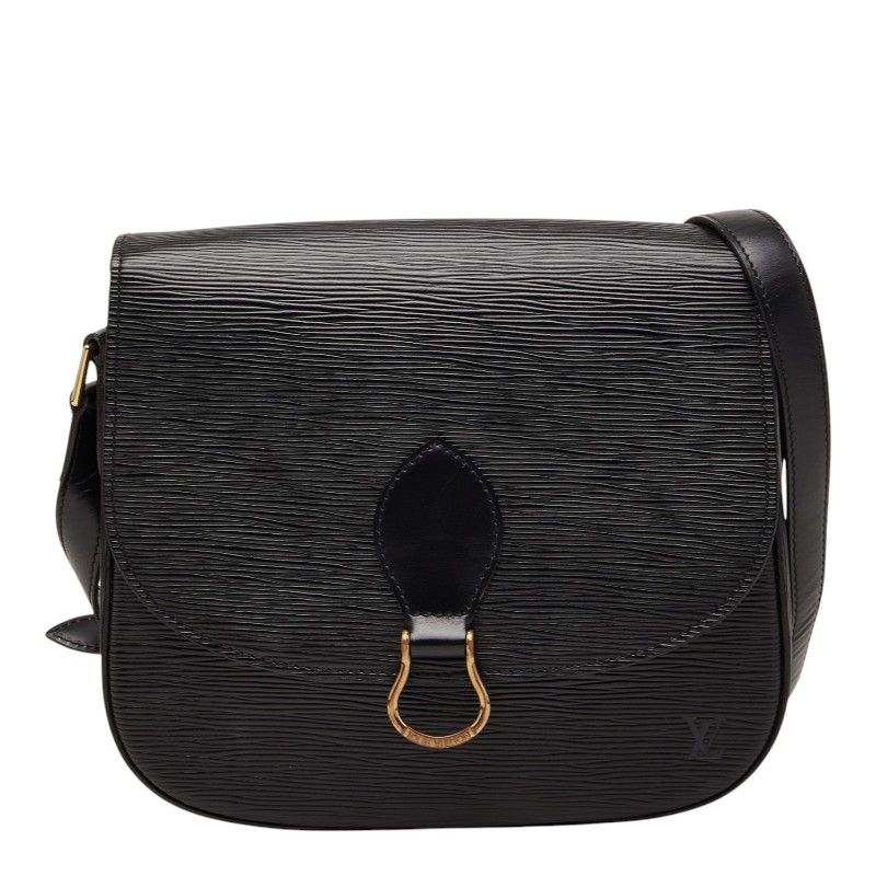 Louis Vuitton Epi Saint Cloud Crossbody Shoulder Bag Noir Black Leather