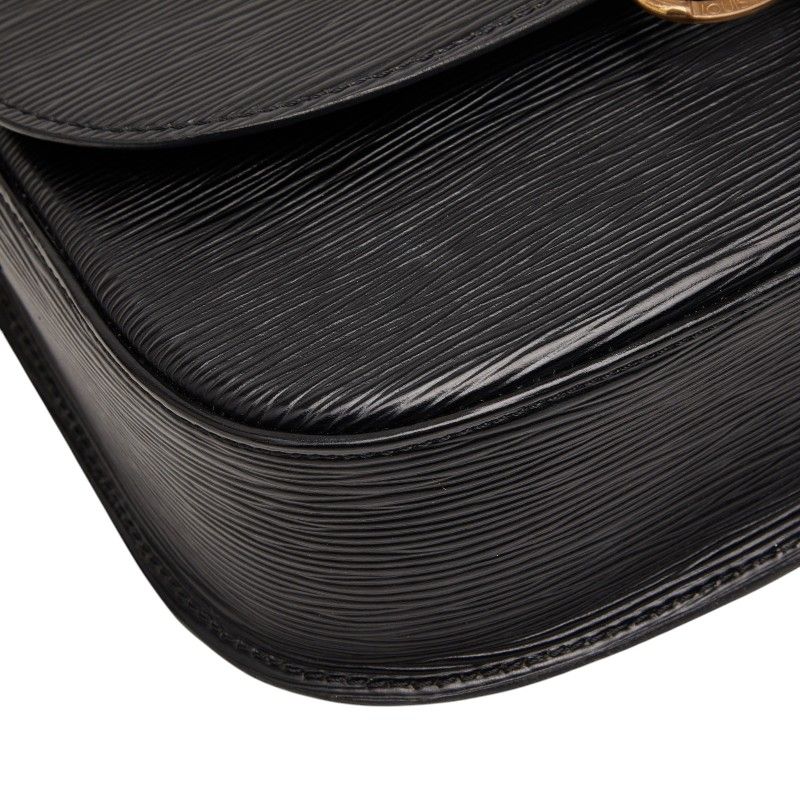 Louis Vuitton Epi Saint Cloud Crossbody Shoulder Bag Noir Black Leather — view 5