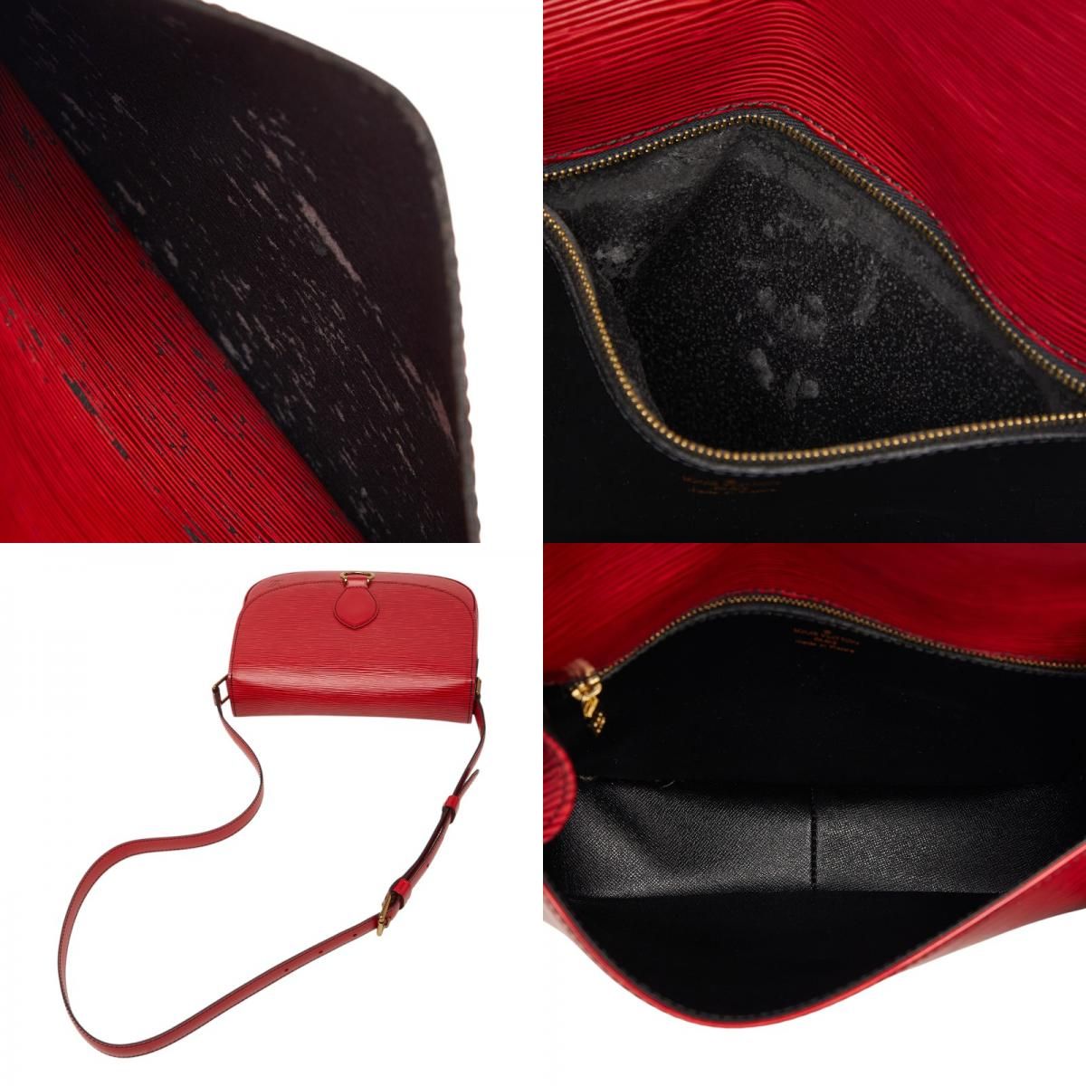 Louis Vuitton Epi Saint Cloud Crossbody Shoulder Bag Castilian Red Leather — view 9