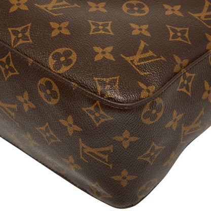 Louis Vuitton Monogram Looping GM Shoulder Bag Brown Leather — view 6