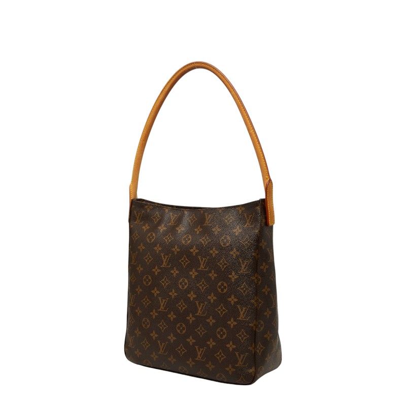 Louis Vuitton Monogram Looping GM Shoulder Bag Brown Leather — view 2