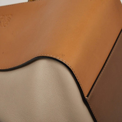 Loewe Anagram Hammock Small Shoulder Bag Drawstring 2-Way Beige Brown Leather — view 5