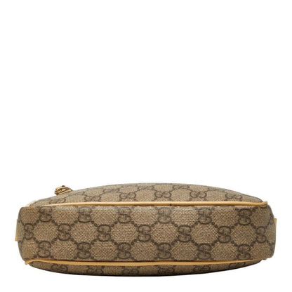 Gucci GG Supreme Crossbody Shoulder Bag Beige Leather — view 3