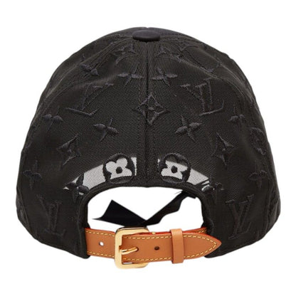 Louis Vuitton Monogram Baseball Mesh Cap Hat 60 Black Cotton Nylon — view 3