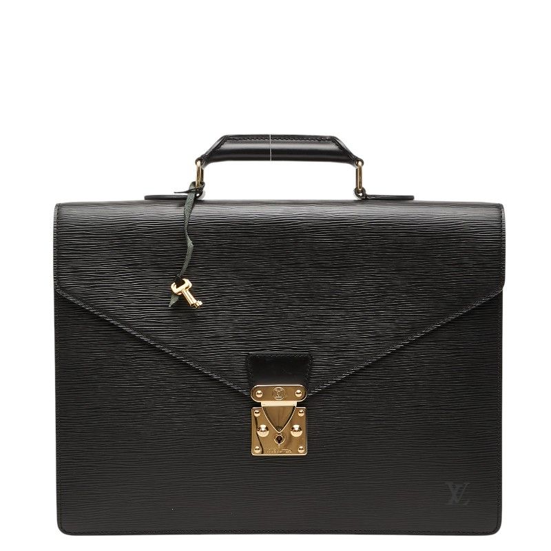 Louis Vuitton Epi Serviette Conseil Business Briefcase Noir Black Leather 1