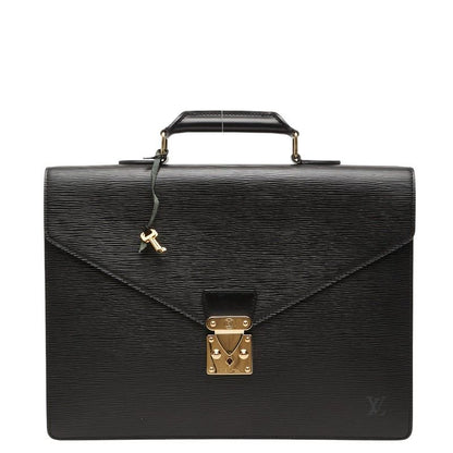Louis Vuitton Epi Serviette Conseil Business Briefcase Noir Black Leather 1
