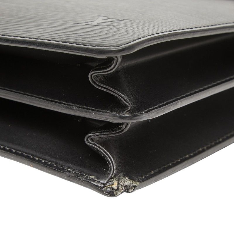 Louis Vuitton Epi Serviette Conseil Business Briefcase Noir Black Leather 1 — view 4