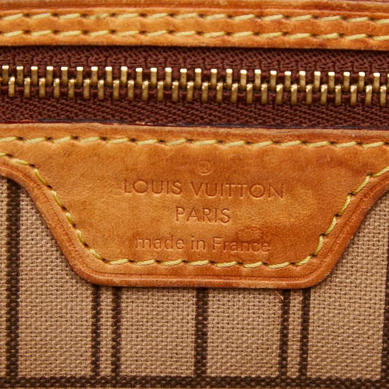 Louis Vuitton Monogram Neverfull PM Tote Brown Leather — view 8