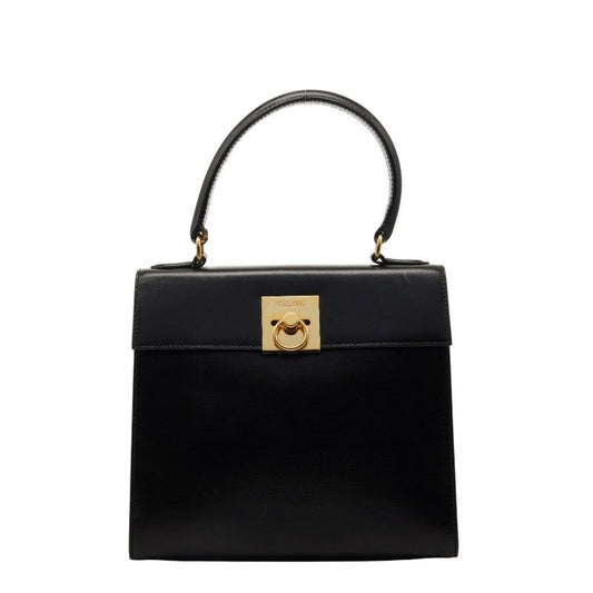 Celine Handbag Black Leather