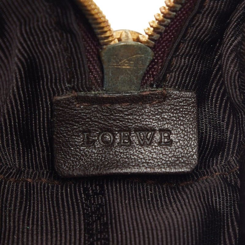 Loewe Amazona Micro Mini 2-Way Shoulder Bag Wine Red Bordeaux Enamel — view 9
