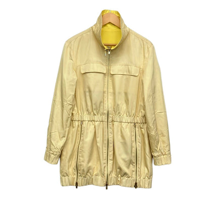 Loro Piana Coat Light Yellow Ivory Long Sleeve Reversible Zip Up Spring Autumn — view 3