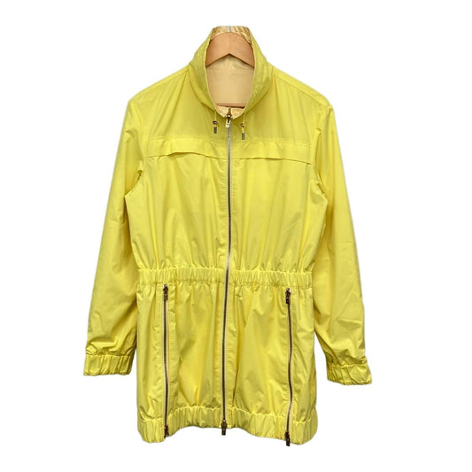 Loro Piana Coat Light Yellow Ivory Long Sleeve Reversible Zip Up Spring Autumn