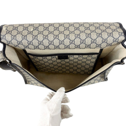 Gucci Messenger Bag GG Supreme Sherry Line Navy — view 8