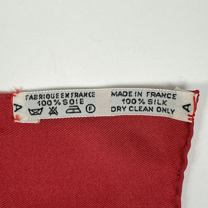 Hermes Carre 90 Pampa Prairie Scarf Silk Red Multicolor — view 2