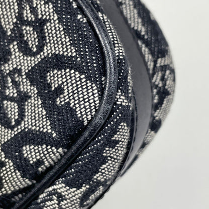 Dior Trotter Pattern Shoulder Bag Canvas Black — view 3