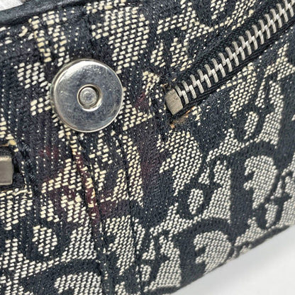Dior Trotter Pattern Shoulder Bag Canvas Black — view 7