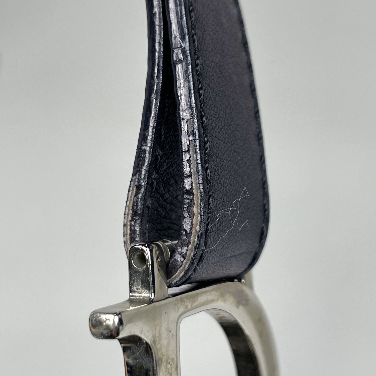 Dior Trotter Pattern Shoulder Bag Canvas Black — view 5