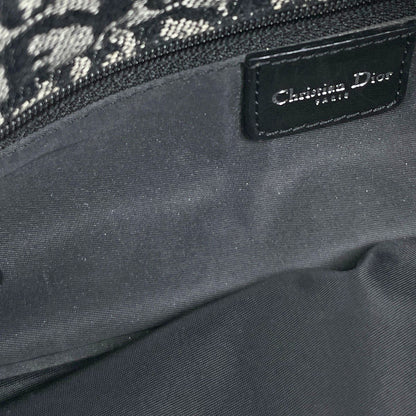 Dior Trotter Pattern Shoulder Bag Canvas Black — view 8