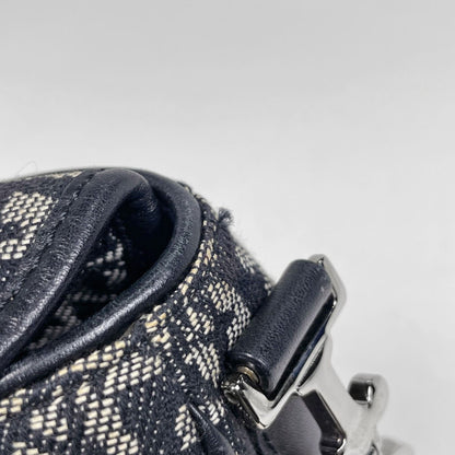 Dior Trotter Pattern Shoulder Bag Canvas Black — view 4