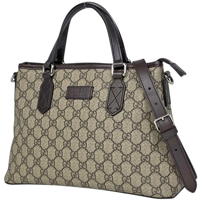 Gucci GG Pattern Handbag 2-Way Brown
