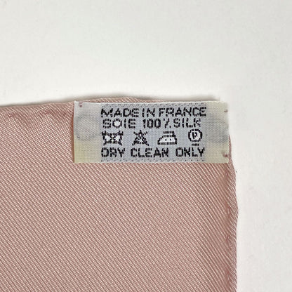 Hermes Carre 90 Des Fleurs Pour Dire Flower Letter Scarf Silk Pink Multicolor — view 2
