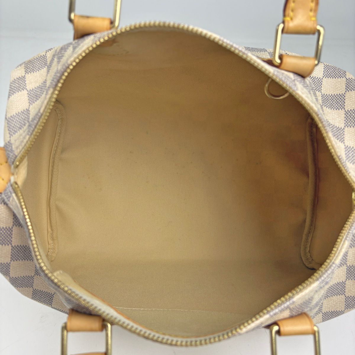 Louis Vuitton Speedy 30 Boston Bag Damier Azur White — view 7