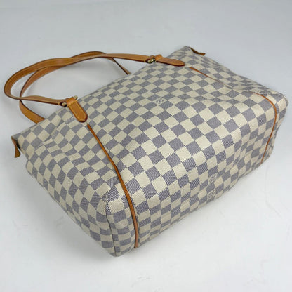 Louis Vuitton Totally MM Shoulder Bag Tote Damier Azur White — view 2