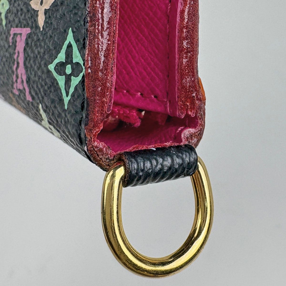 Louis Vuitton Portefeuille Insolite Wallet Bifold Monogram Multicolor Noir — view 3