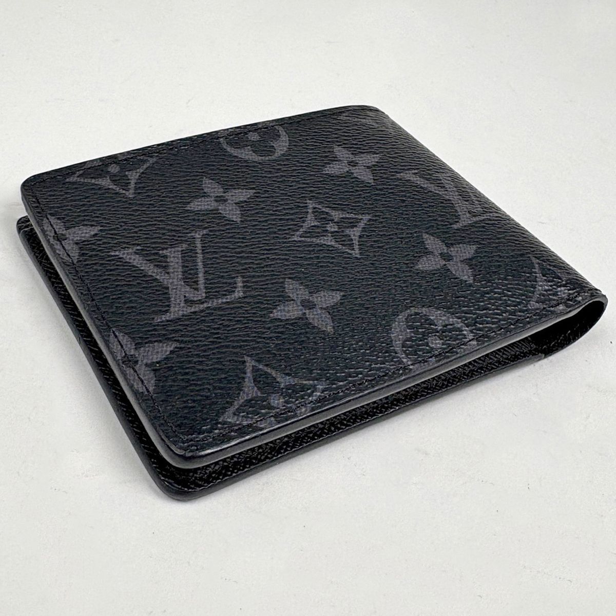 Louis Vuitton Portefeuille Multiple Billfold Card Holder Bifold Wallet Monogram — view 2