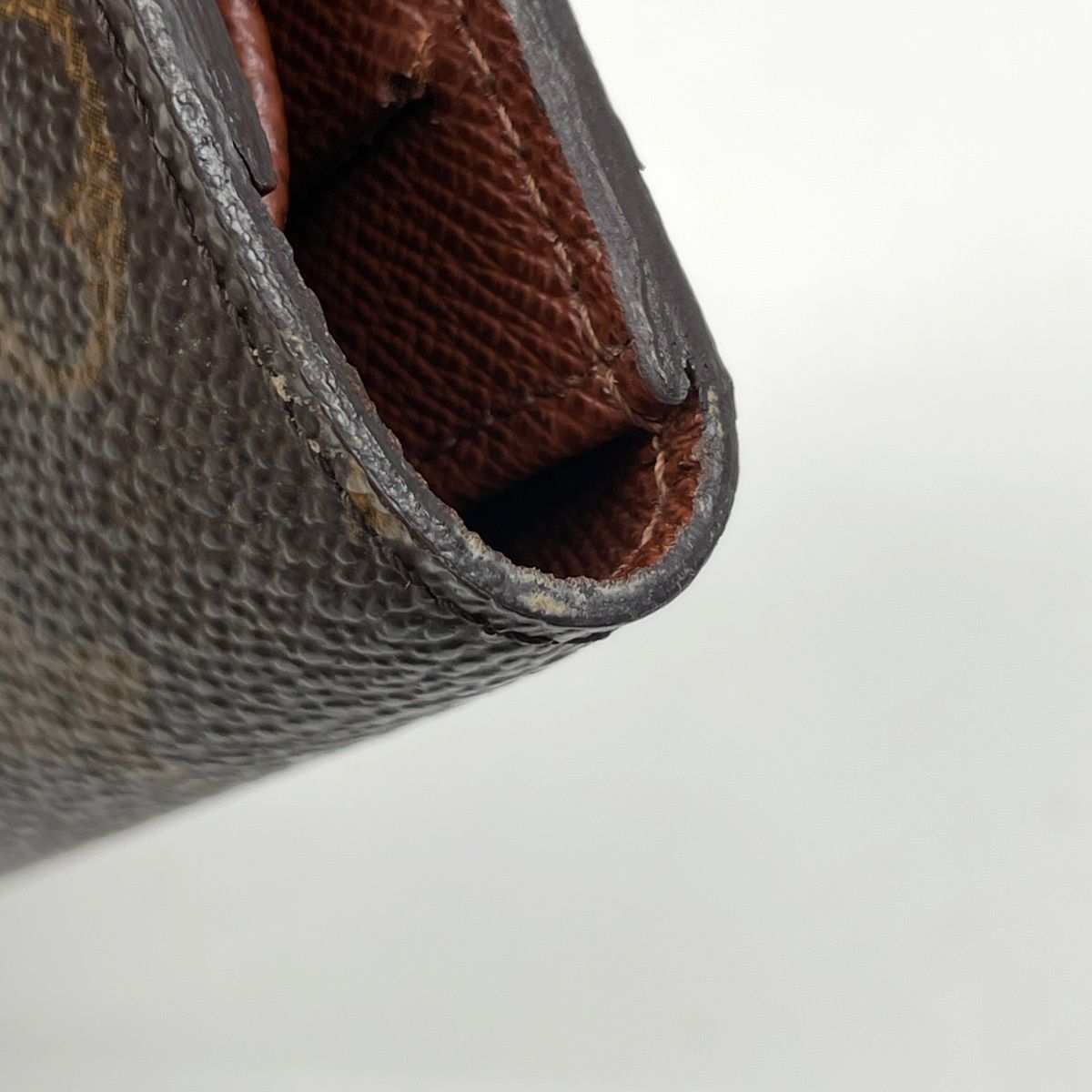 Louis Vuitton Porte Tresor International Trifold Wallet Monogram Brown — view 3