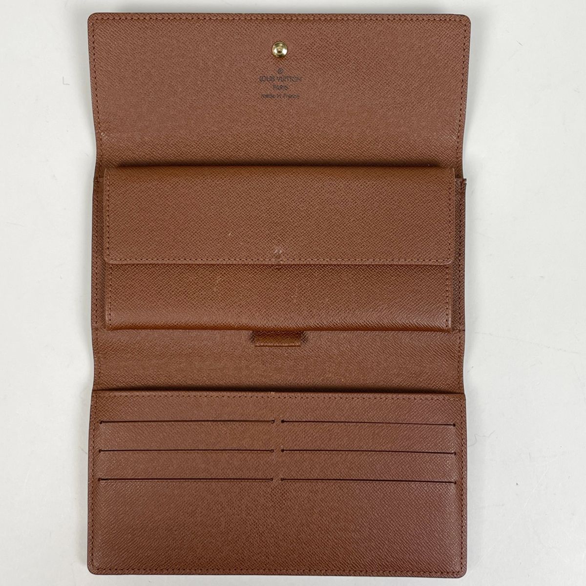Louis Vuitton Porte Tresor International Trifold Wallet Monogram Brown — view 7