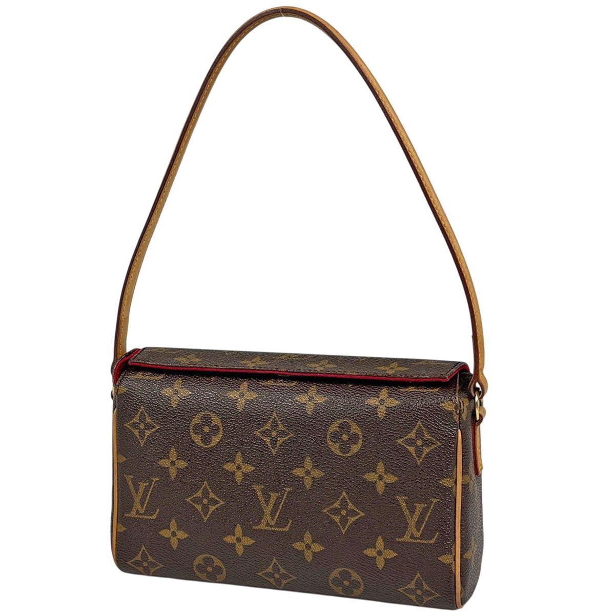 Louis Vuitton Recital Shoulder Handbag Monogram Brown