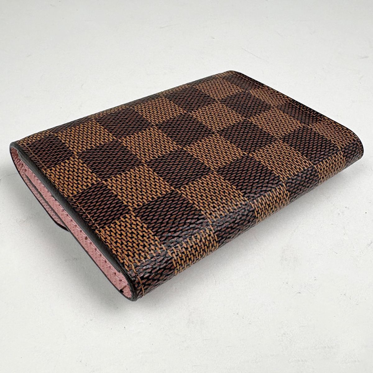 Louis Vuitton Porte-Monnaie Rosalie Coin Case Damier Brown Rose Valley Line — view 2