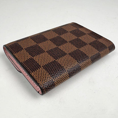 Louis Vuitton Porte-Monnaie Rosalie Coin Case Damier Brown Rose Valley Line — view 2