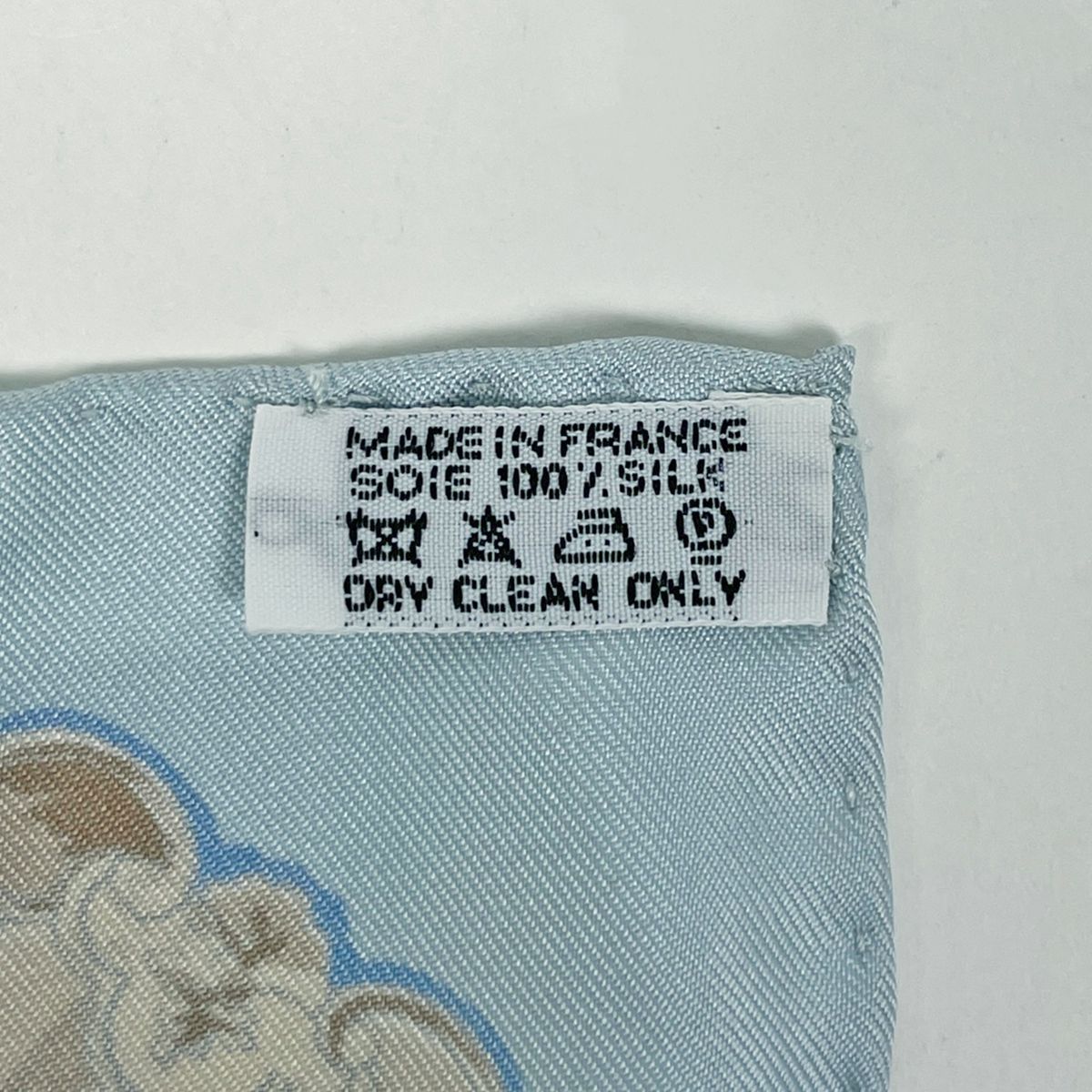 Hermes Carre 90 Key Pattern Key Scarf Silk Blue Brown — view 2