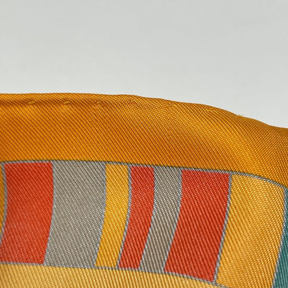 Hermes Carre 90 Prieres AU Vent Prayer in the Wind Scarf Silk Orange Multicolor — view 5